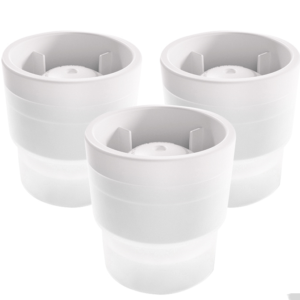 Snow Balls - Set of 3 White Frozen Ice Ball Molds